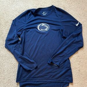 Men’s Nike Penn State Long sleeve Dri-Fit tshirt sz M